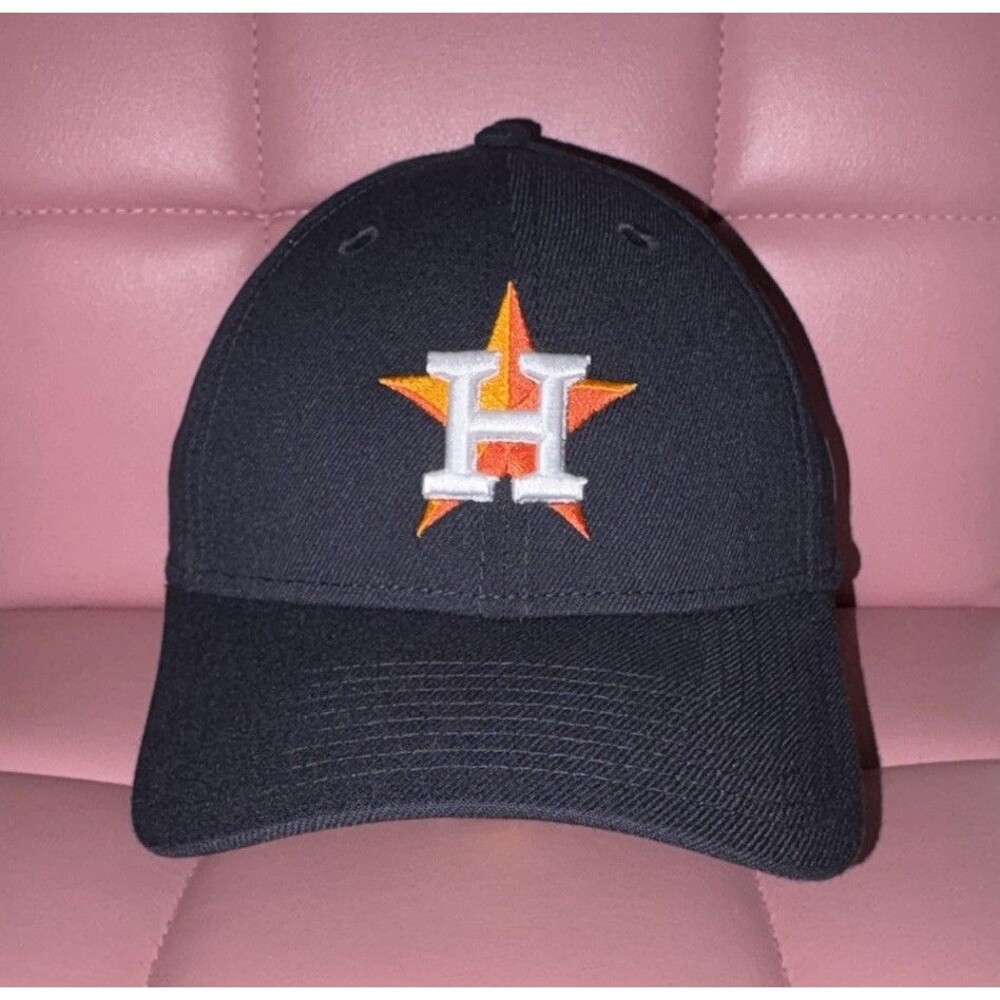 Houston Astros New Era 39THIRTY Hat - Navy Stretch Fit Cap - Size Small/Medium